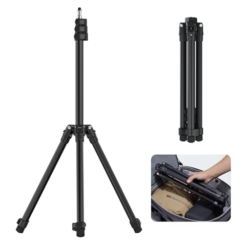 ULANZI Black Aluminum Light Stand, 6.32ft Extendable Tripod for Strobe Lights, Webcams, Cameras & Softboxes 6.3 ft