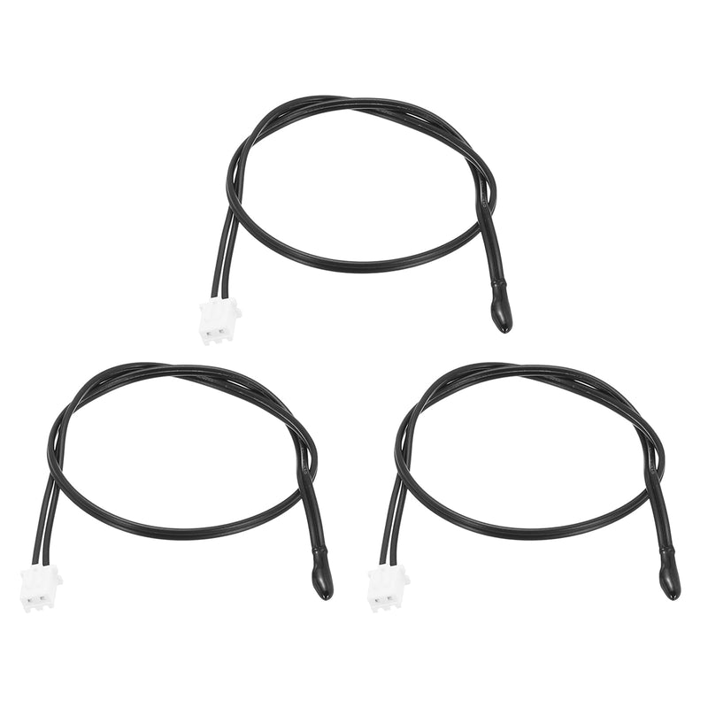 [Australia - AusPower] - uxcell 3 Pcs 10K NTC Thermal Sensor Probe,Epoxy Sensitive Temperature Sensor Probe 11.8 Inch Digital Thermometer Extension Cable Temp Sensor for Electrical Appliances 