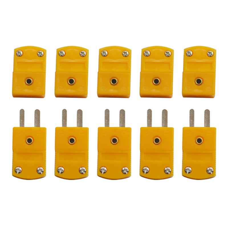 [Australia - AusPower] - 10pcs K-Type Male Female Wire Connectors Plug Thermocouple Temperature Sensors Miniature Socket Cable Connector 