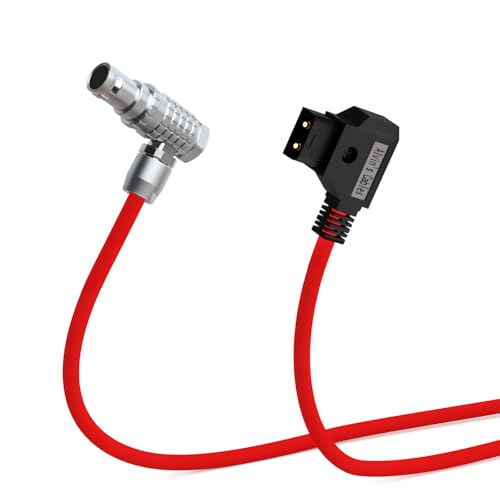 Alvin's Cables RED Komodo-X Power Cable for RED DSMC3 DSMC2 Epic Scarlet V-Raptor, for DJI Ronin 4D, Ultra Soft & Flexible D-Tap to 6 Pin Female Right Angle Cable 1M/39.4inches 1m/3.3ft Ultra Soft right angle 6 pin