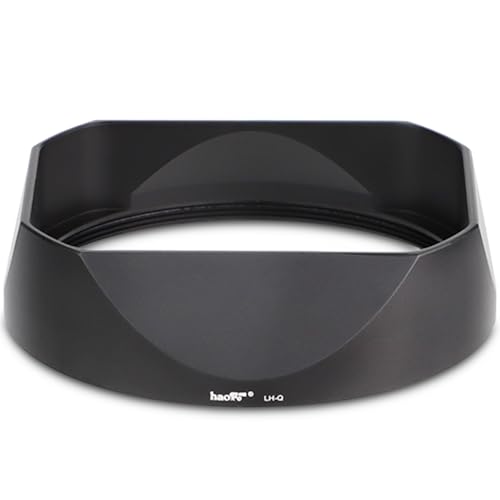 Haoge Metal Square Lens Hood for Leica Q3 Q3-43 Camera Accessories Black LH-LQ343B Black Square for Q3/Q3-43