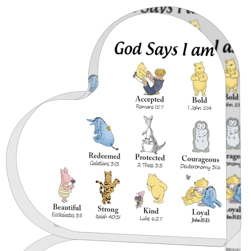 Winnie Baby Shower Decorations - Pooh Birthday Gifts For Mommy To Be, Christian Gifts For Women, Christmas And Religious Gifts God