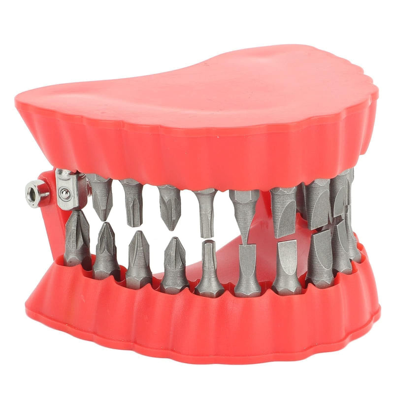Denture Drill Holder, Denture Drill Organizer, Denture Screwdriver Organizer, Denture Drill Holder with 28 Bits, Fit for Desk Gadget Decoration (With Bits) With Bits