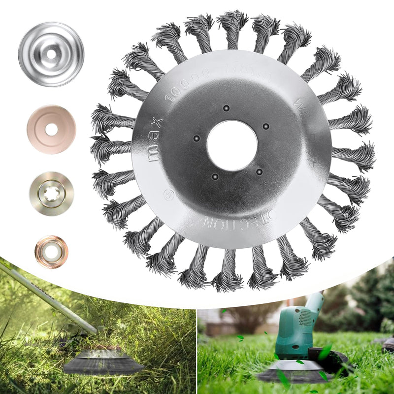 Forever Speed Weed Brush for Grass Trimmer 6 Inch 25.4 x 200 mm High Stability - Very Robust - Easy to Assemble 6 Zoll