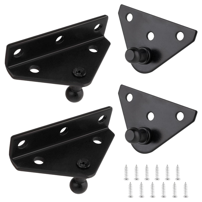 [Australia - AusPower] - 10mm Ball Stud Bracket, Gas strut mounting Brackets,Ball Stud Mounting Brackets for Lift Supports Shocks Spring Prop, Gas strut Mount, Lifting Bracket, Set of 4, Black 