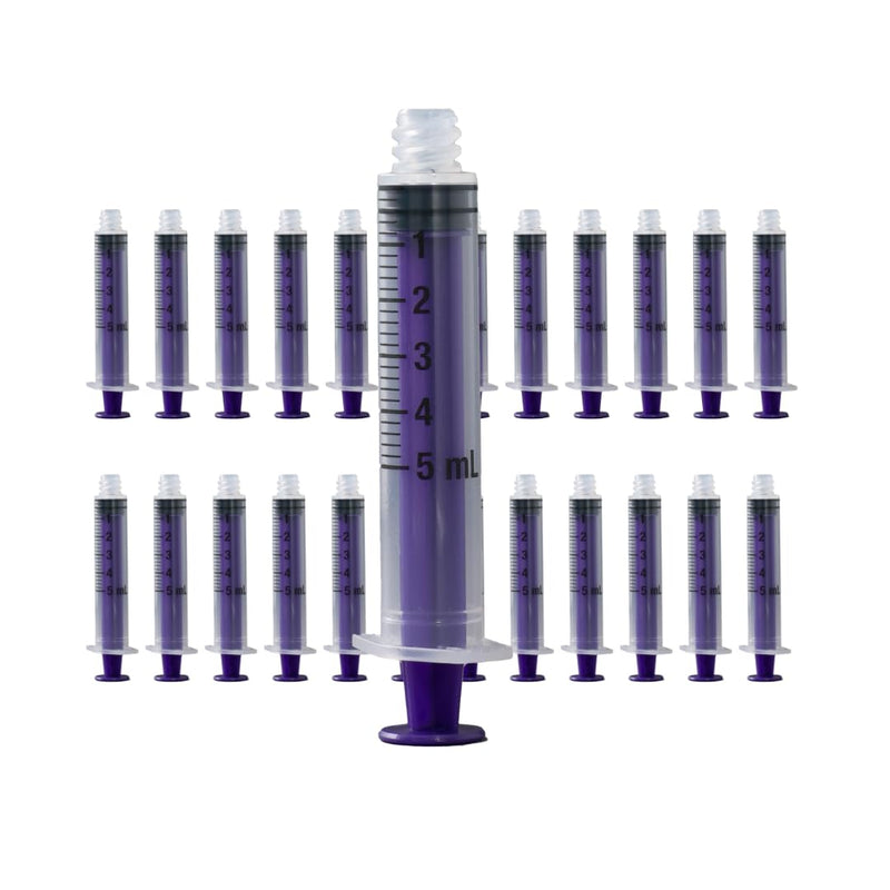 [Australia - AusPower] - Vesco Medical ENFit Standard Tip Syringes, 5ml (Pack of 25) Pack of 25 