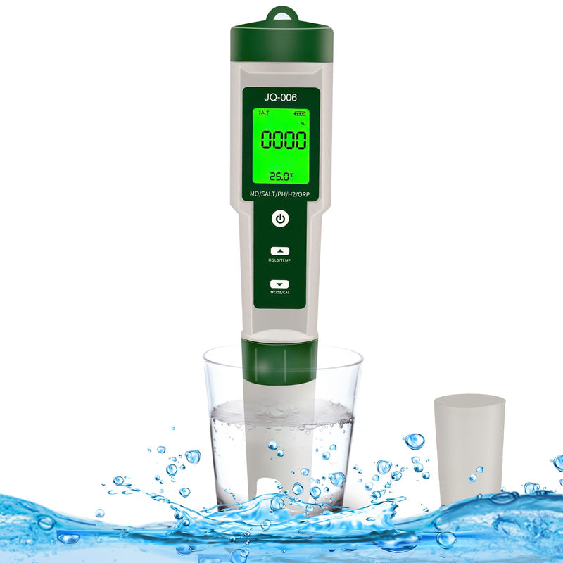 [Australia - AusPower] - Ph Meter for Water,10 In 1 Digital Ph Tester Pen Back light,ATC±0.01 Resolution High Accuracy PH/TDS/Salt/SG/ORP/EC/Hydrogen/Resistivity/Temp/Nutrient for Aquarium,Pools,Hydroponics,Lab,Drinking Water 