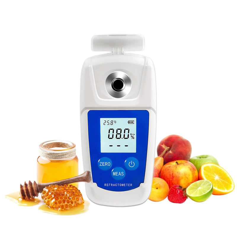 [Australia - AusPower] - Digital Brix Refractometer for Fruit Juice Vegetable Coffee, Weight Loss Skin Care Sugar Control Essential, 0-55% Range High Accuracy Portable Brix Meter for Liquid Sugar 