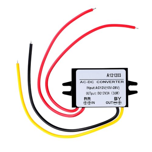 AC DC Step Down Converter, AC 10-28V to DC 12V 3A 36W Voltage Converter, Input 10-28V AC, Output 12V DC, Waterproof Module of AC DC Converter 10-28VAC