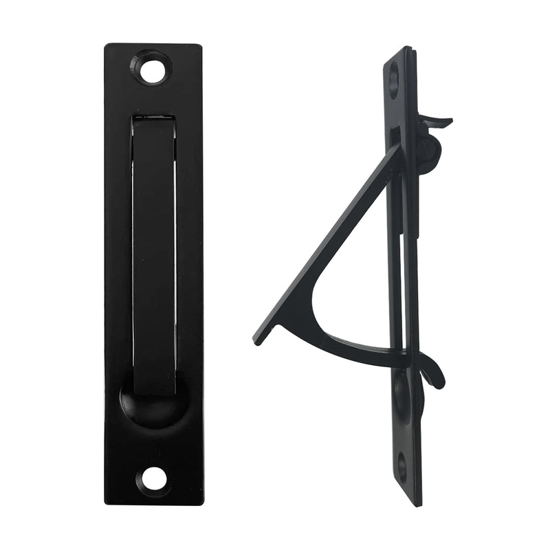 Pocket Door Edge Pull Black - Hidden Edge Handles Hardware for Easy Access, Stylish Pocket Door Pull, Ideal Pocket Door Hardware Solution 3 Pack
