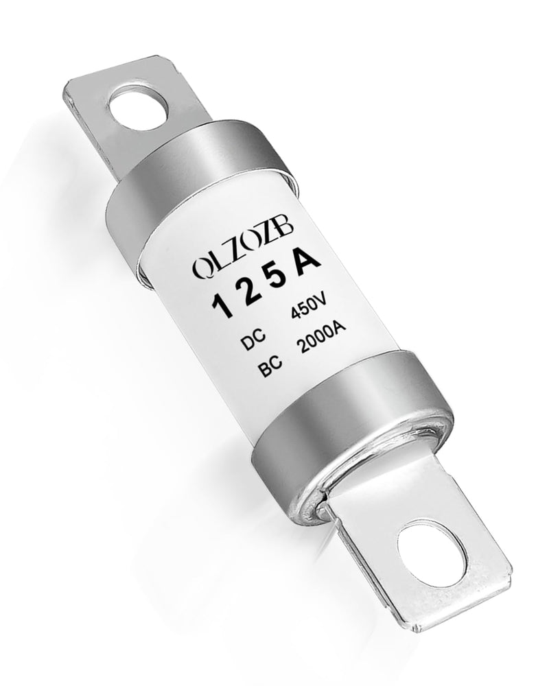 Universal New Energy High Voltage Automotive Fuse Compatible with PEC 125A DC450V BC2000A Replace 2805, Vehicles High Voltage Automotive Fuse, White