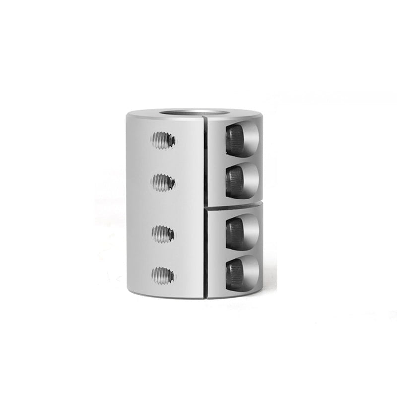 [Australia - AusPower] - 8mm to 8mm Aluminum Rigid Clamp-On Shaft Coupling, 32mm Diameter x 45mm Length, Motor Shaft Connector for CNC Machines, 3D Printers, and DIY Encoders Bore 8mm to 8mm 1 