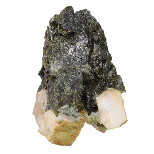 SUNYIK 401-500g Natural Raw Green Tourmaline Crystal Stone Cluster 2.08-5.51"