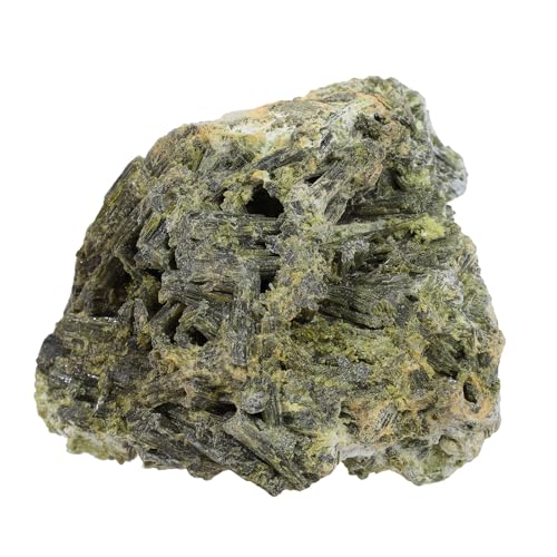 SUNYIK 301-400g Natural Raw Green Tourmaline Crystal Stone Cluster 1.89-5.03"