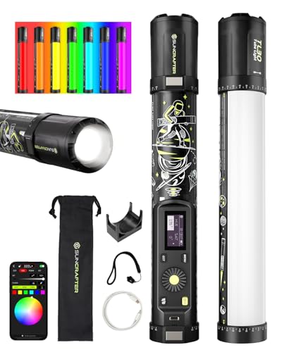 RGB Tube Light TL30,12" Handheld LED Light Stick,5000mAh Battery