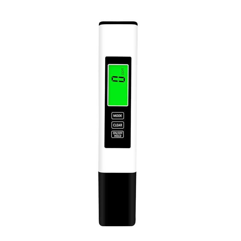 [Australia - AusPower] - TDS Meter, 3 in 1 TDS, EC & Temperature Meter, Accurate Reliable PPM Meter, Digital Water Testing Kits for Drinking Water Quality White+Black 