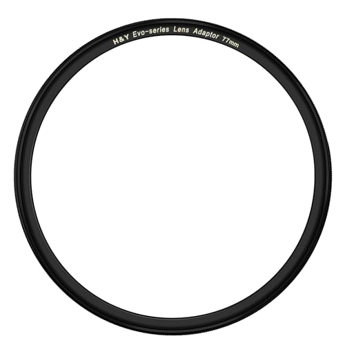 H&Y EVO 77mm Magnetic Filter Adapter Ring, Ultra-Slim Fast Switch | 77mm Adapter Ring, Magnetic Fast Switch, Vignette Free, EVO Series 77.00