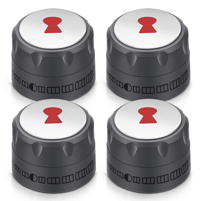 [Australia - AusPower] - 2025 Upgraded 91538 Gas Control Knobs - 4 Pack, Compatible with Weber Summit 400/600 Grills (2012+), Fits E-470/670, S-460/470/660/670, Lighted Control Knobs 