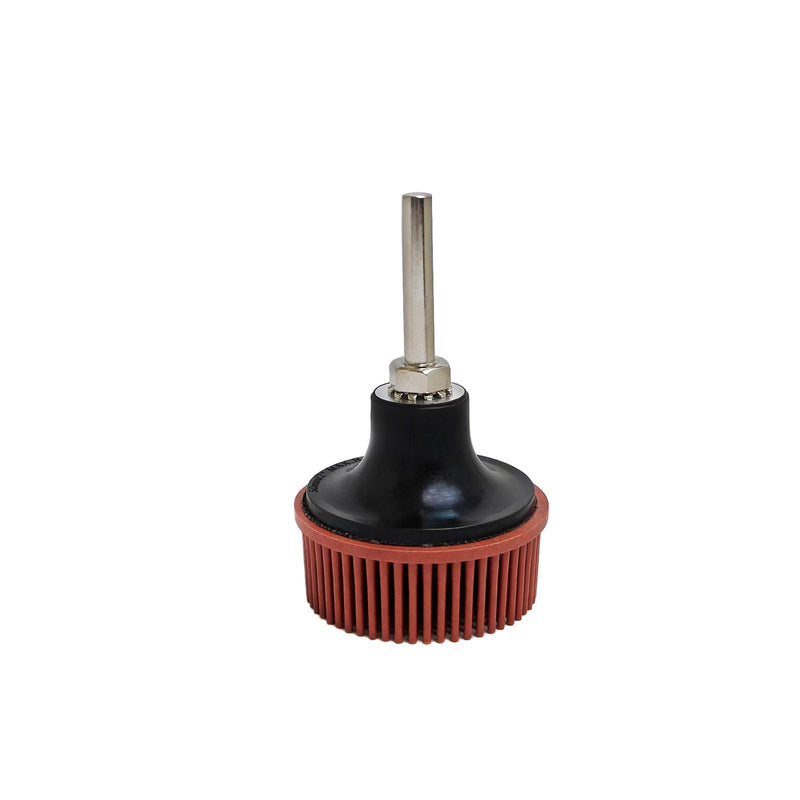 [Australia - AusPower] - Tools 2 Inch Bristle Disc Roloc Bristle Disc Grade - 220# Grit Abrasive Coating Removal Disc for Metal with 6mm Shank Attachment 1set Bristle Discs 2" 220# RED 1 PC 