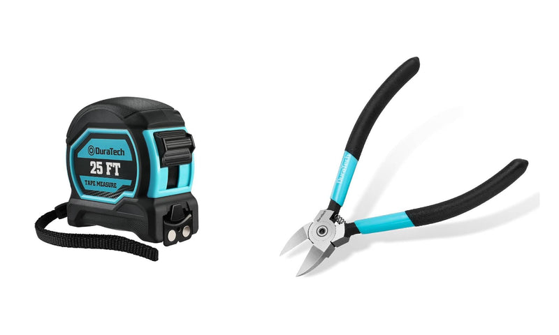 [Australia - AusPower] - DURATECH Magnetic Tape Measure 25F & DURATECH 6-Inch Professional Flush Cutters 