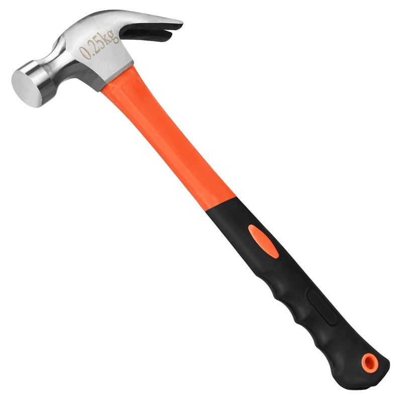 [Australia - AusPower] - 8oz/16oz/24oz Straight Rip Fiberglass General Purpose Claw Hammer, with Smooth Face & Non -slip Grip(8oz Claw Hammer) 1pcs 8oz 