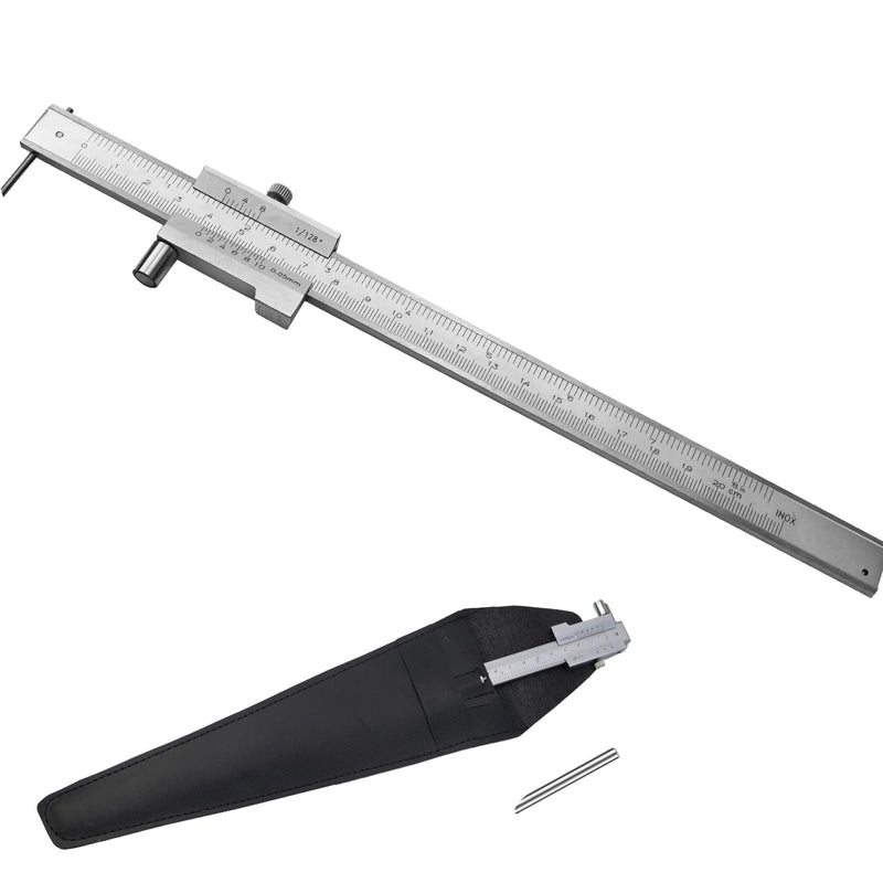 Stainless Steel Marking Tools Parallel Crossed Vernier Caliper 0-20 cm Parallel Scriber Scribing Tool Calliper Marking Gauge Metal Parallel Scriber Diameter Gauge