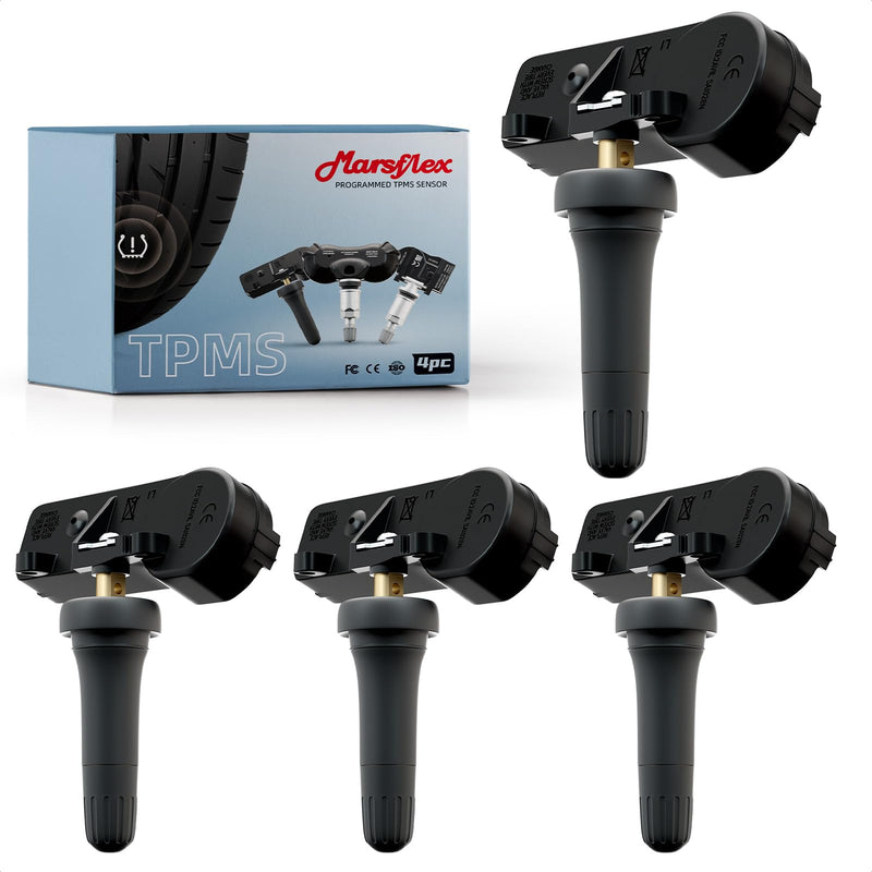 [Australia - AusPower] - Marsflex TPMS Sensor 13598773 433MHZ Fit for Chevy GMC Cadillac Buick, Tire Sensors for Chevrolet Malibu Silverado Impala Cruze Regal Lacrosse, Tire Pressure Monitoring Sensor Replaces# 13516165 4PCS 