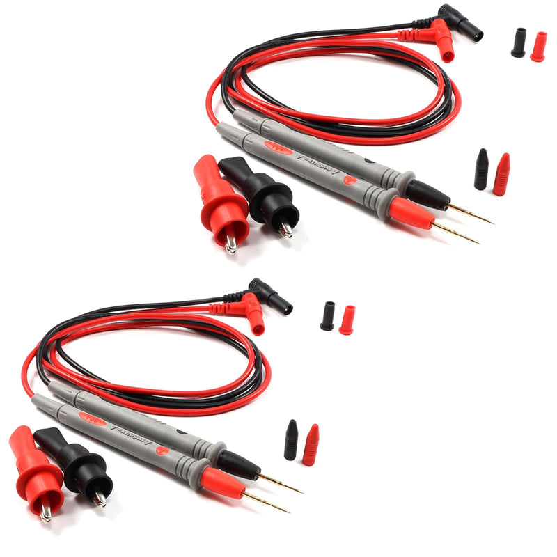 2PCS 1000V 20A multimeter Leads & 2PC 1000V 10A Crocodile Clips Multimeter Test Leads (2) 2