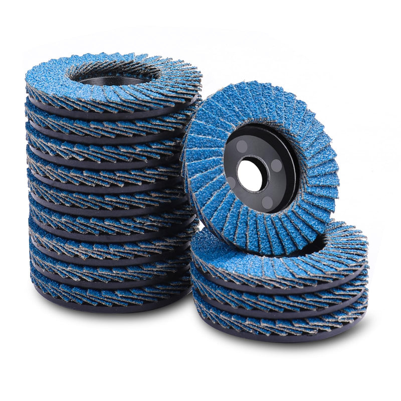 Pack of 12 76 mm Flap Discs, Fine Surface Flap Disc, 60 Grain Angle Grinder, Polishing Mop, Sanding Discs, Flap Disc for Metal, Wood, Steel 60 grit 12 pieces 76 mm