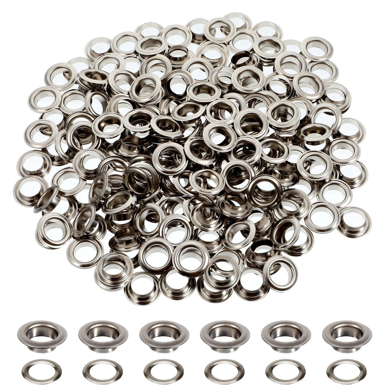 [Australia - AusPower] - 1000pcs Grommets Eyelets 3/8 Inch Metal Washers and Grommets Kit for Grommet Tool 10mm Grommets for Banners, Poster, Curtains, Clothes, Shoes, Leather, Canvas, Fabric, Belt Punching, Paper Crafts 