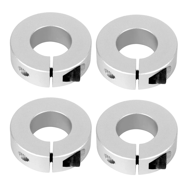 [Australia - AusPower] - (4-Pack) Shaft Collar Bore 15mm, Aluminum Alloy One Piece Shaft Collar Clamp Style, 35mm OD, 12mm Thickness, with M5 Set Screws 15mm Bore Size 4 
