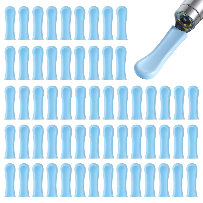Pack of 60 silicone ear cleaner heads, earwax remover replacement tips made of silicone, silicone ear spoon replacement tips for earwax removal otoscope, suitable for teenagers and adults