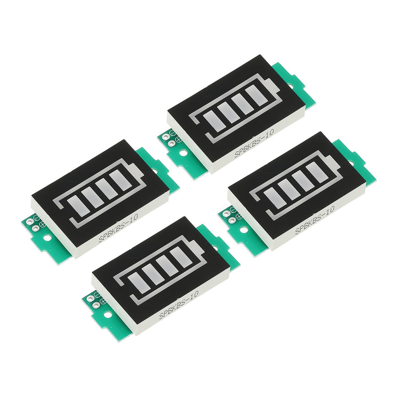 [Australia - AusPower] - MECCANIXITY 5Pcs Battery Indicator Display Capacity 1-8S 4.2-33.6V LED Display Blue Battery Charge Indicator for Electric Vehicle Battery Car 