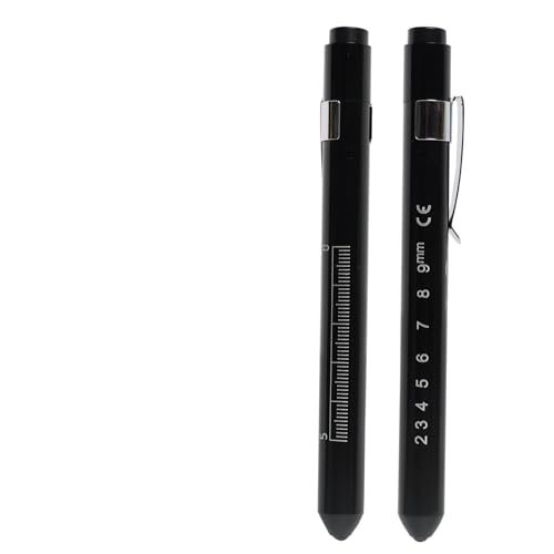 Pupil Light Medicine, Diagnostic Light, Reusable LED Pen Lamp with Pocket Clip, Nurse Emergency Service Accessories, LED Pen Lamp for Nurses Students Doctors Pack of 2