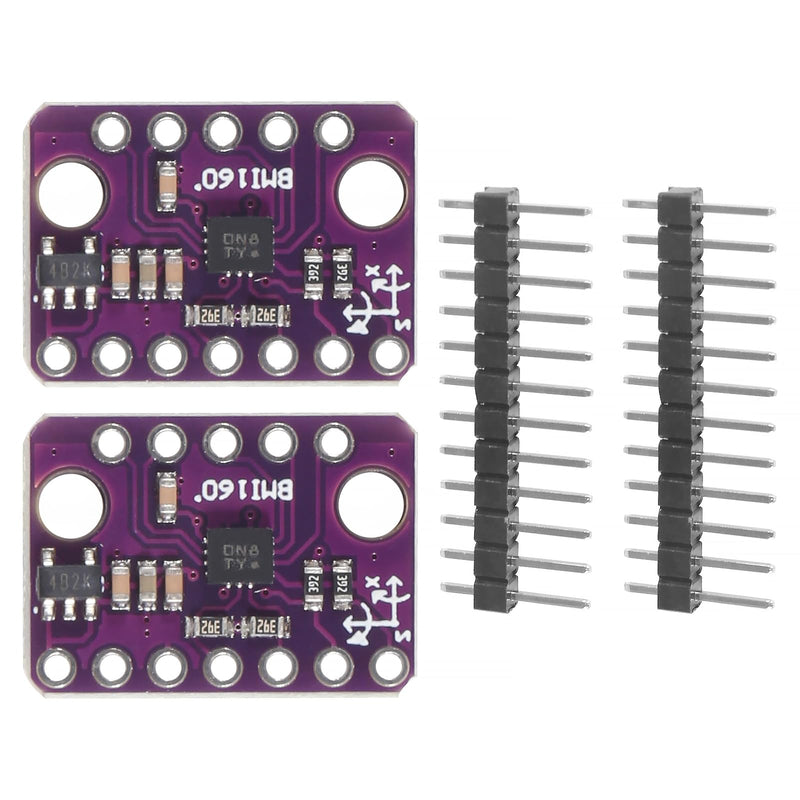 [Australia - AusPower] - 2pcs BMI160 GY-BMI160 6DOF 6-Axis Sensor Module Gravity Sensors Accelerometer Gyroscope Acceleration Gravity Sensor IIC I2C SPI 3-5V 