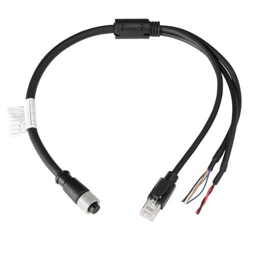 Ethernet Power Function Debugging Cable for DJI Livox Mid-360 LiDAR Sensor to Computer, 1 to 3 Splitter, M12 Aviation A-Coded 12 Pin Female Connector to RJ45 and Flying Leads, 50cm 50 cm 1-to-3 splitter cable