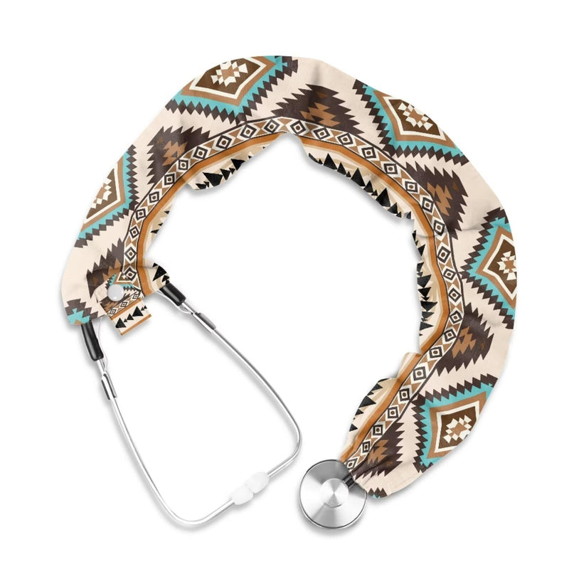 [Australia - AusPower] - Rnyleeg Aztec Stethoscope Covers for Men Stretchy Slim Looking Western Tribal Stethoscope Cover Sleeve for Nurses Doctors Stethoscope Neck Wrap 