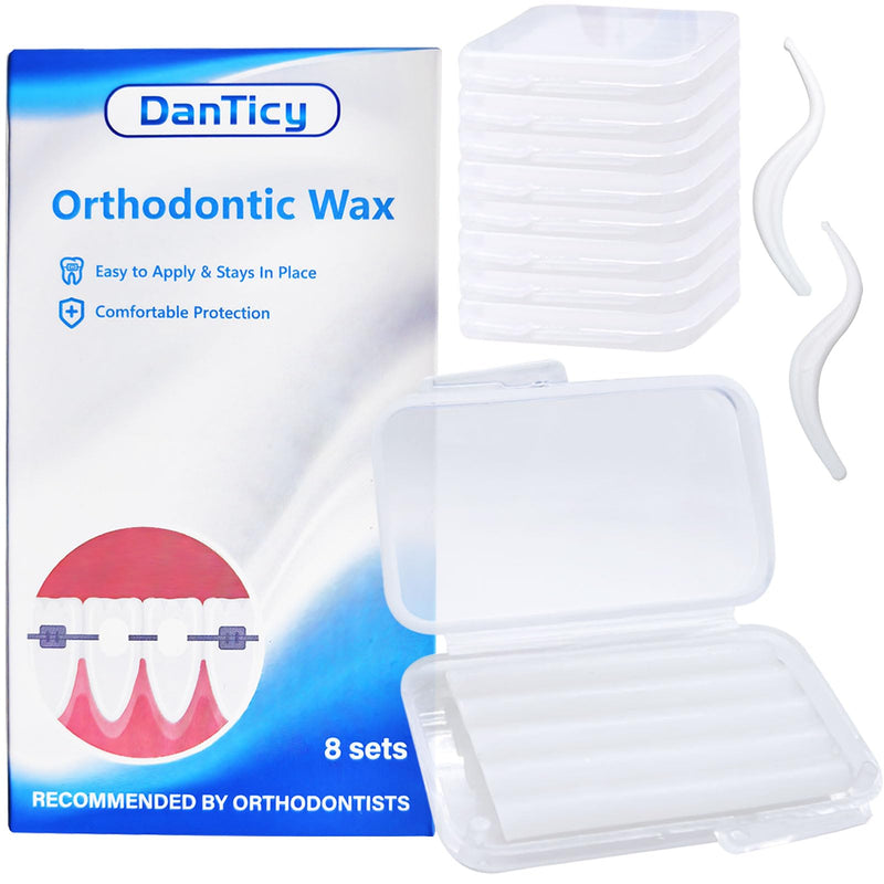 Orthodontic Wax for Braces and Dental Apparatus Clear Braces Wax Braces Wax 8 Sets