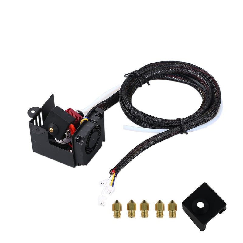 Ender 3 Hotend Upgraded Kit Full Assembled with Nozzles for Ender 3 Ender 3S Ender 3 Pro 3D Printer Parts Replacement 24V 40W Extruder Kit with 1PC Silicone Cover,5PCS 0.4mm Nozzles Ender 3/Ender 3 Pro