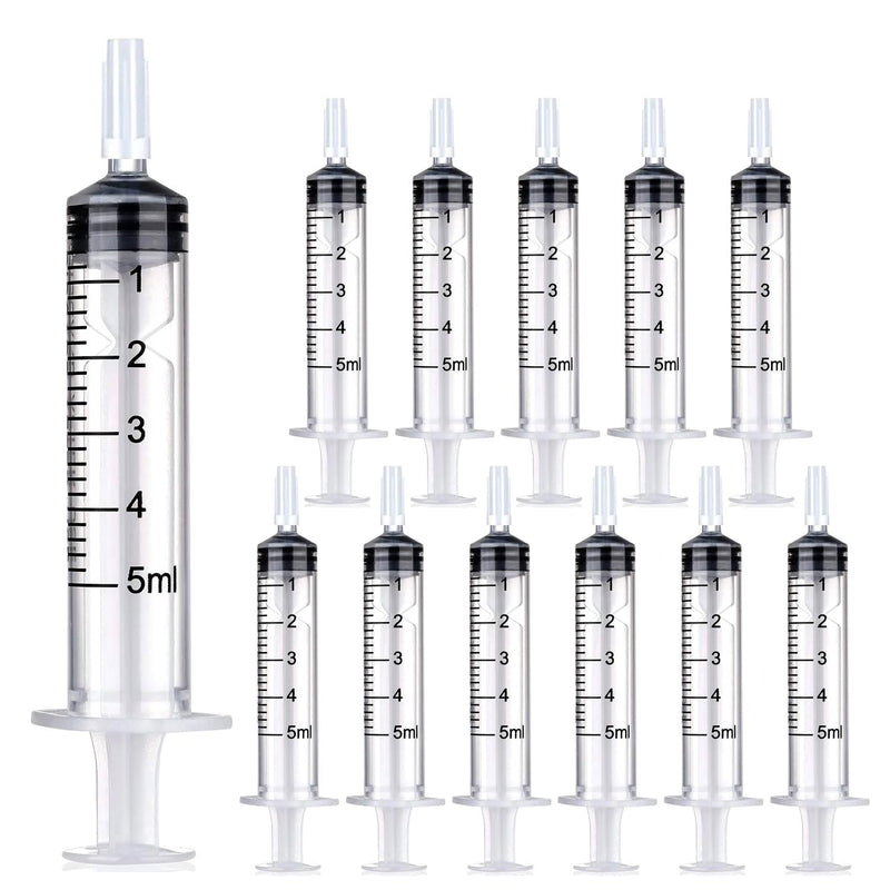 [Australia - AusPower] - 5 ml Syringe Without Needle, Syringe for Liquid with Cap, Oral, Scientific Labs, Measurement, Pack of 30 5ml 