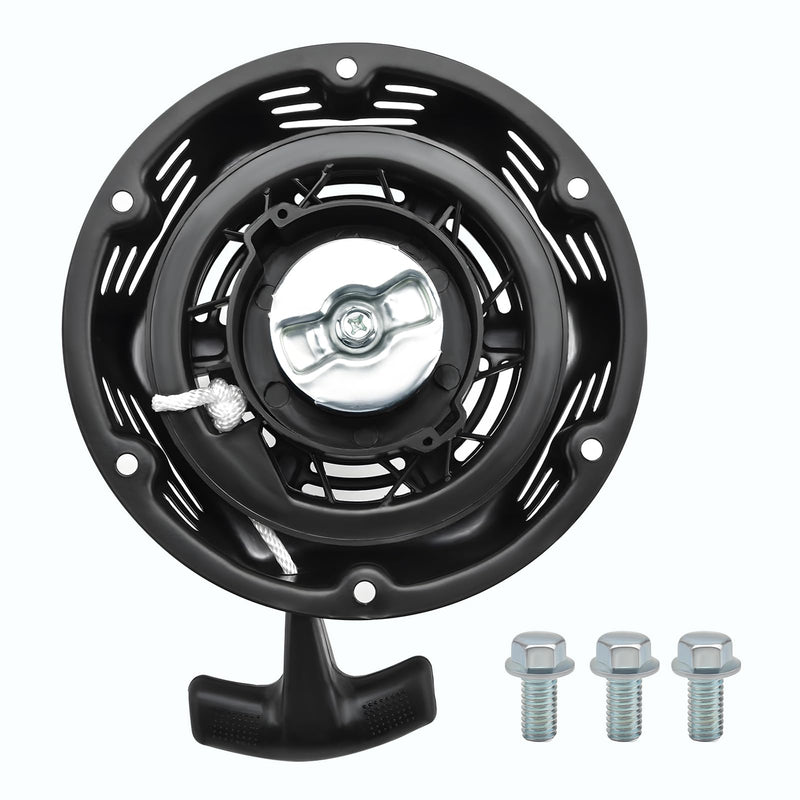 [Australia - AusPower] - Recoil Starter Assembly with Pull Cord Black Fits for Gx390 Champion 4500w 4000w 3500w 3000w 46598 212cc 224cc 196cc Predator 3500w 4000w Firman Generator 