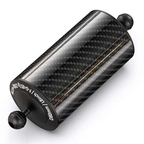 Carbon Fiber Underwater Float Arm with Dual Ball Mounts for Photography and Video, Compatible with Diving Trays, Video Lights, Strobes (Black, 80mm8') 80mm8' black