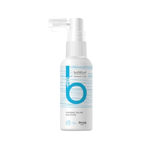 Hygienic Piercing Spray Saline Solution - Clean Skin Piercing Spray/Piercing Care Spray - Piercing Aftercare - After Piercing Solution for Ears, Nose, Body, Belly Button Piercings One Size