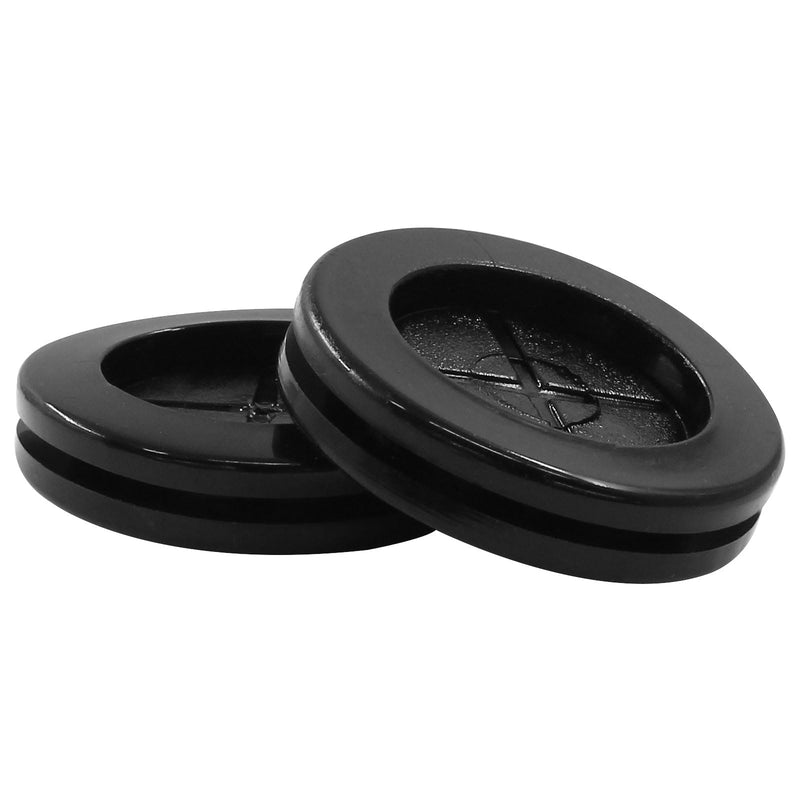 [Australia - AusPower] - 1 inch ID x 1-1/4 inch Drill Hole Dia Rubber Grommets for Wiring, 15Pcs Double Sided Rubber Plugs for Holes Firewall Grommet Automotive, Wire Cable Protection for Metal Electric Box, Black 1-1/4" DH, 1" ID 15 
