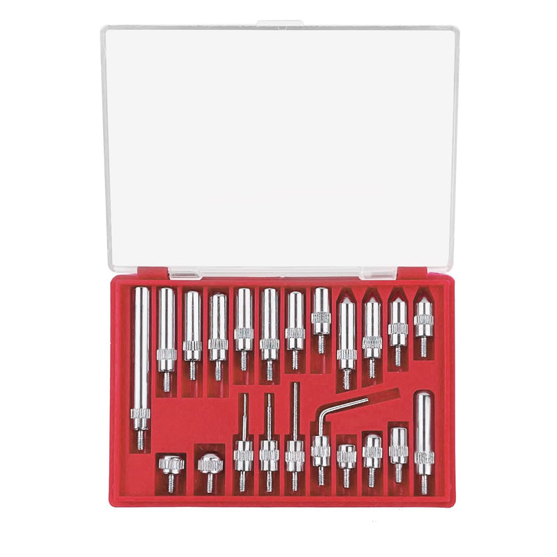 [Australia - AusPower] - Dial Indicator Extension Set - Imperial Dial Indicators Tips 22 Pieces, for Precision Measurement -Dial Gauge Indicator with Extension, Tips, and Tools, Essential Tools for Dial Indicators 