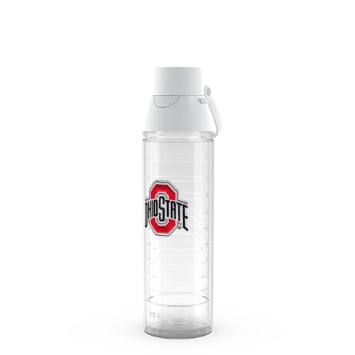 Tervis Venture Lite Ohio State Buckeyes - Primary Logo Made in USA Double Walled Insulated Tumbler Travel Cup Keeps Drinks Cold & Hot, 24oz Water Bottle, Classic 24 Ounces Clear