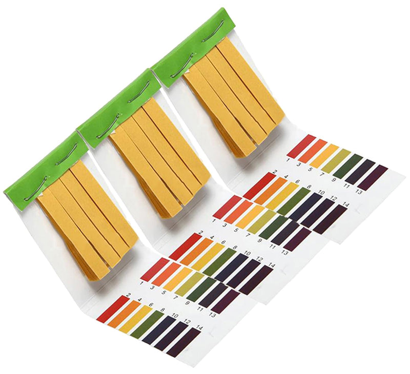 [Australia - AusPower] - 3 Pcs pH.1-14 Test Paper Extensive Test Paper Litmus Test Paper 240 Strips pH Test with Storage Case for Saliva Urine Water Soil Testing Pet Food and Diet pH Monitoring Lab Consumables 