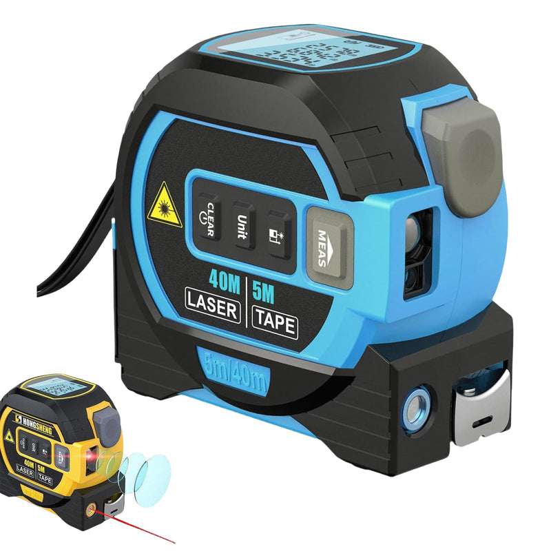 [Australia - AusPower] - 2025 The Ruler 3-in-1 Measuring Tape, Tools Tape Measure, 3-in-1 Rangefinder with Led Display, 3 in 1 Digital Tape Measure with Cross Line, AutoLock, Measure Area, Volume, Pythagorean 