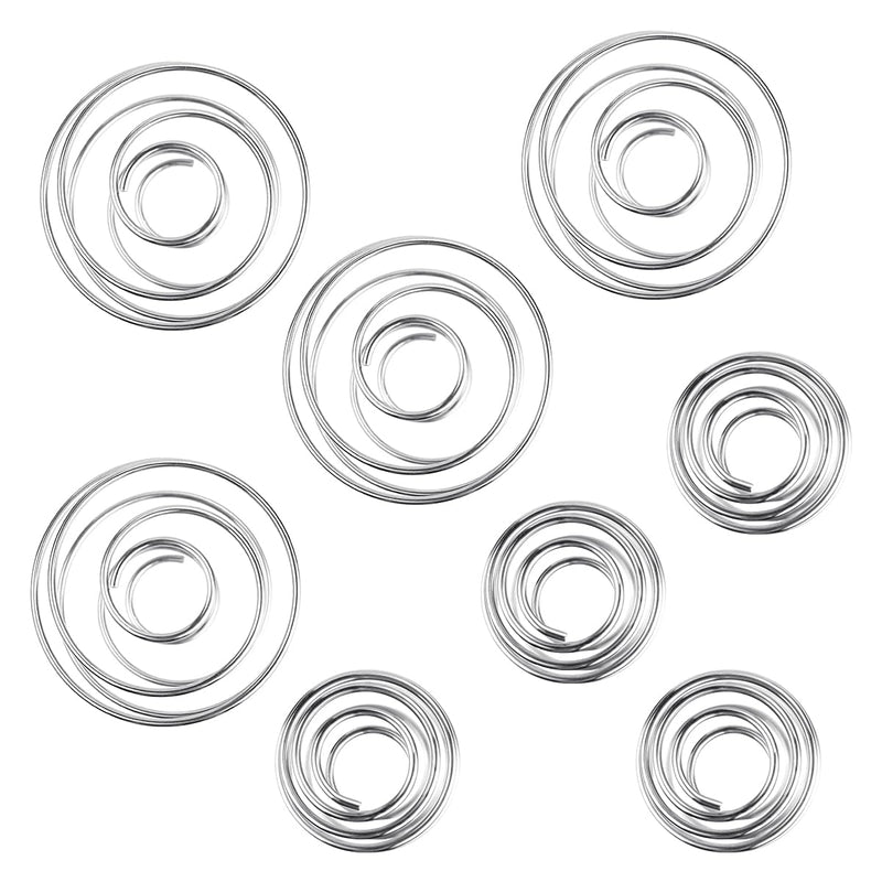[Australia - AusPower] - 8 Pcs 304 Stainless Steel Shaker Balls 2 Sizes Milkshake Protein Balls Mixing Ball for Shaker Cup Bottle Mixer 