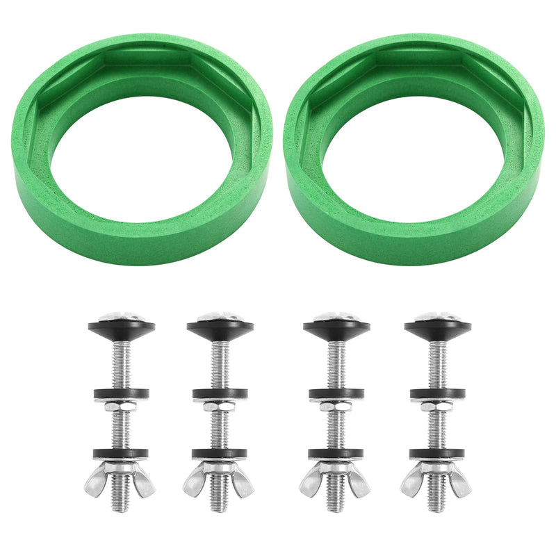 2 Packs 3" Toilet Tank to Bowl Gasket Kit, Fits American Standard Champion 4 Toilet Parts AS738756-0070A, Stainless Steel Heavy Duty Rustproof Bolts Kit for Most 3 Inch Flush Valve Opening Tank 2 Pcs American Standard Gaskets Kit